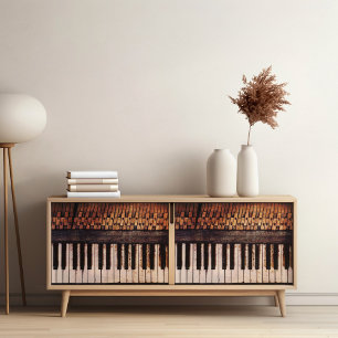 Vintage Piano Poster för möbler som är pappra