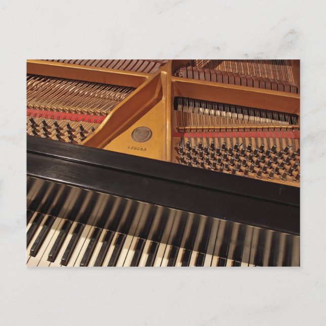 Vintage Piano-vykort Vykort (Framsida)
