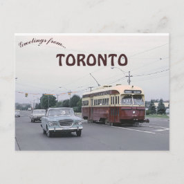 Vintage Pic of the Long Gren Street Car Toronto Vykort