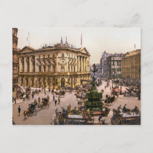 Vintage Piccadilly Circus London England Vykort