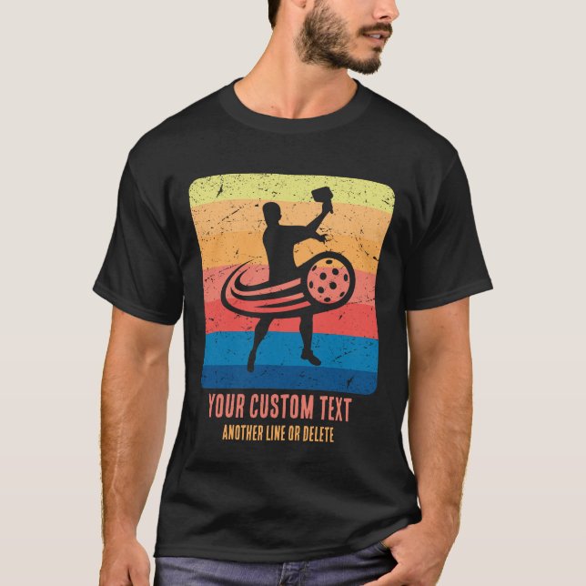 Vintage Pickleball-surfa och  T Shirt (Framsida)