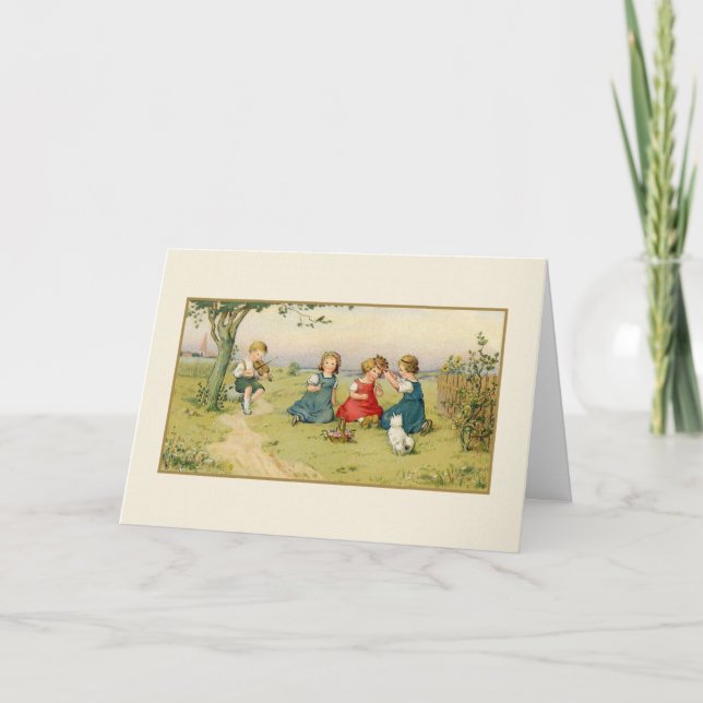 Vintage Picnic Note Card Kort (Framsida)