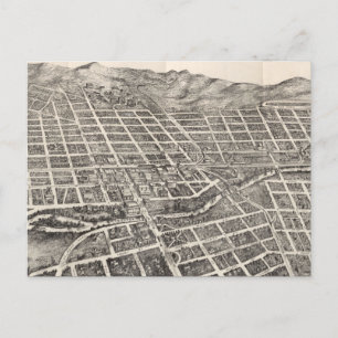 Vintage Pictorial Karta från Reno Nevada (1907) Vykort