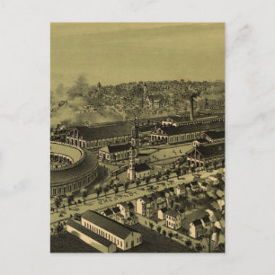 Vintage Pictorial Karta i Altoona PA (1895) Vykort