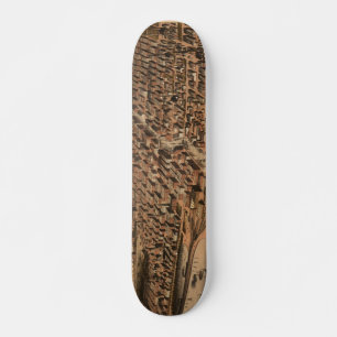Vintage Pictorial Karta of Chicago (1871)(2) Mini Skateboard Bräda 18,5 Cm