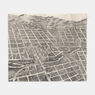 Vintage Pictorial Karta of Reno Nevada (1907) Fleecefilt