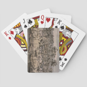 Vintage Pictorial Karta of Sacramento (1850) Casinokort