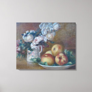 Vintage Pierre Auguste Renoir Flowers and Apples Canvastryck