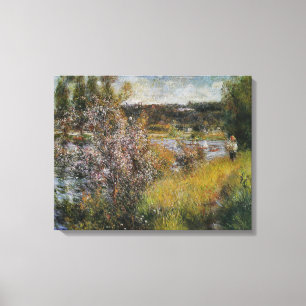 Vintage Pierre Auguste Renoir Seine vid Chatou Canvastryck