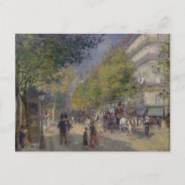 Vintage Pierre Auguste Renoir the Grands Boulevar Vykort