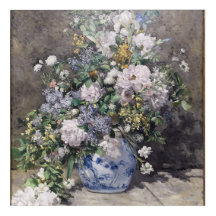 Vintage Pierre Auguste Renoir Vår Bouquet