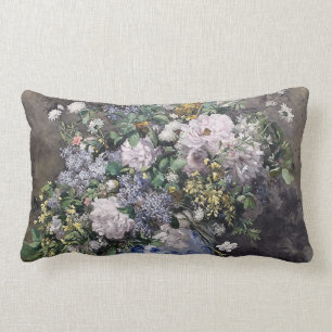 Vintage Pierre Auguste Renoir Vår Bouquet Lumbarkudde