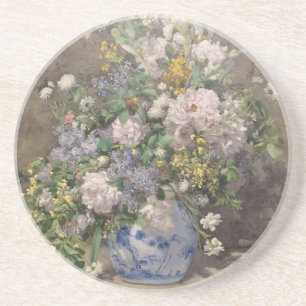 Vintage Pierre Auguste Renoir Vår Bouquet Underlägg