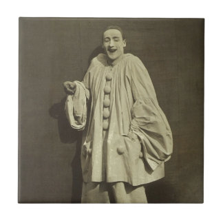 Vintage Pierrot Clown Kakelplatta