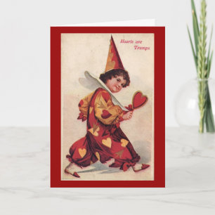 Vintage Pierrot Valentine Helgkort