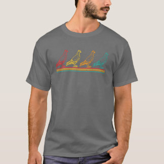 Vintage Pigeon Birds Enthusiast Illustration Gag T Shirt