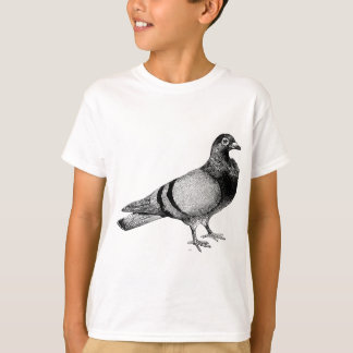 Vintage Pigeon Illustration T Shirt