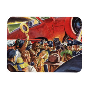 Vintage Pilot med ett enda flygplan med stöd till Magnet