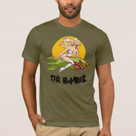 Vintage Pin-Up Bomber Nose Art Golf Pappa The Bomb T Shirt