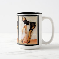 Vintage Pin-up Flicka Mugg