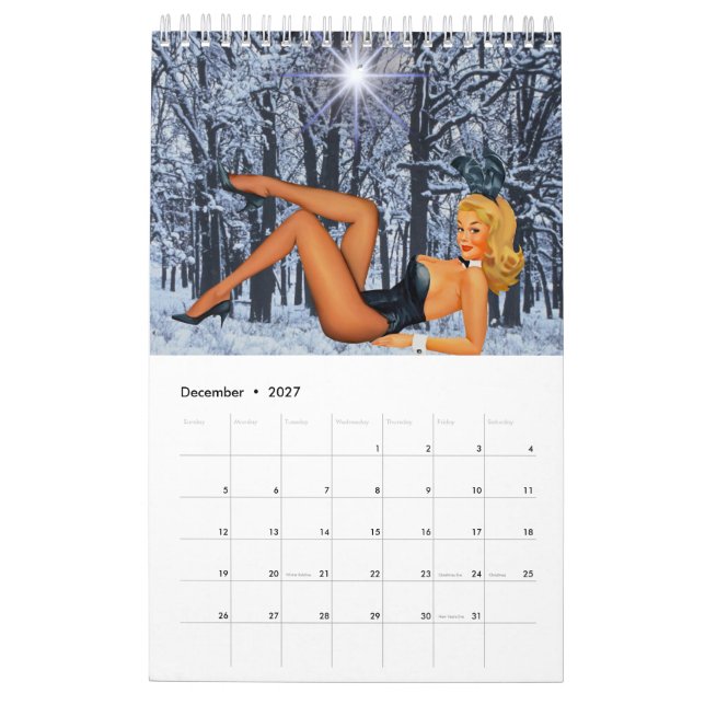 Vintage Pin-up-flickkalender 2023 Kalender (Dec 2027)