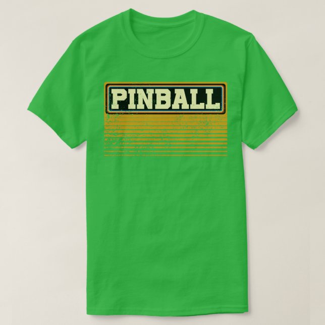 Vintage Pinball 1 T Shirt (Design framsida)
