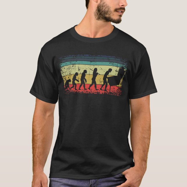 Vintage Pinball Evolution T Shirt (Framsida)
