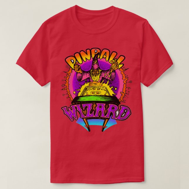 Vintage Pinball Wizard 2 T Shirt (Design framsida)