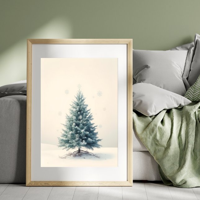 Vintage Pine Christmas Tree Poster (Skapare uppladdad)