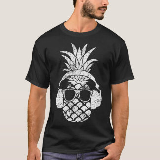 Vintage Pineapple Hawaiian Aloha Beach Fruit Cockt T Shirt