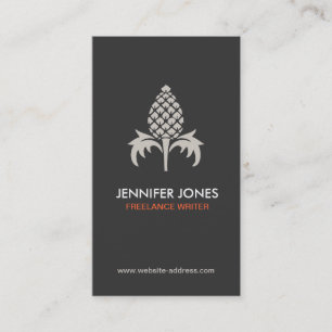VINTAGE PINEAPPLE MOTIF LOGOTYP nr 1 Visitkort
