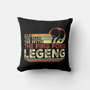 Vintage Ping Pong Pappa Ping Pong spelar fathe Fat Kudde