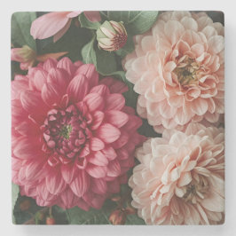 Vintage Pink Flowers Stenunderlägg