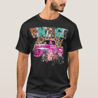 Vintage Pink Truck T Shirt