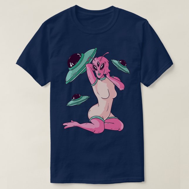 Vintage Pinup Girl T Shirt (Design framsida)