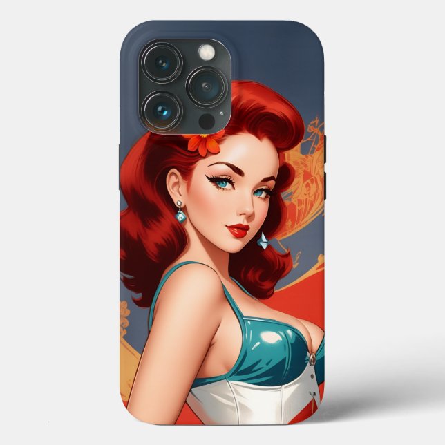 Vintage Pinup iphone case (Baksida )