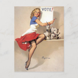 Vintage Pinup, omröstning Vykort