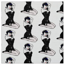 VINTAGE PINUP WOMAN MOTIF