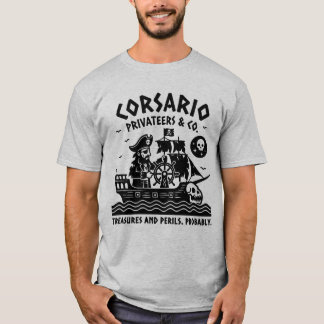 Vintage Pirate Linocut Shirt - Corsario Privateers T