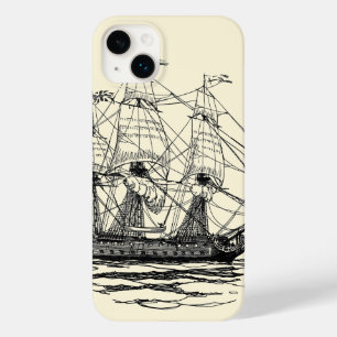 Vintage Pirater Galleon, skiss av 74 Gun Frakt
