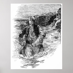 Vintage Pirater, Herr Henry Morgan i Oceanen Poster