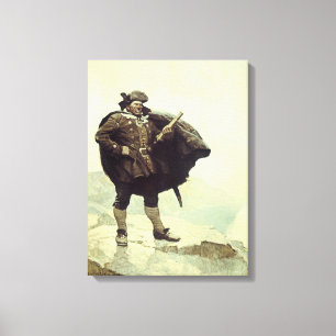 Vintage Pirater, kapten Bill Bones av NC Wyeth Canvastryck