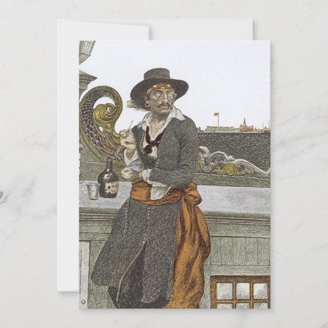 Vintage Pirater, Kidd on Deck of Äventyr Galley (Framsida)