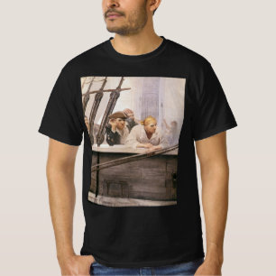 Vintage Pirates Brig Covenant i dimma av NC Wyeth Tee Shirt