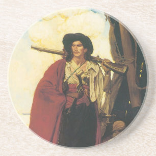 Vintage Pirates Buccaneer var en pittoresk kille Underlägg Sandsten