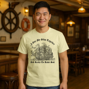 Vintage Pirateskepp T Shirt