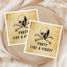 Vintage Piratfest Skalle & Ben Halloween 