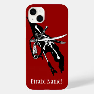 Vintage Piratflagga, Jolly Roger Dödskalle och kor