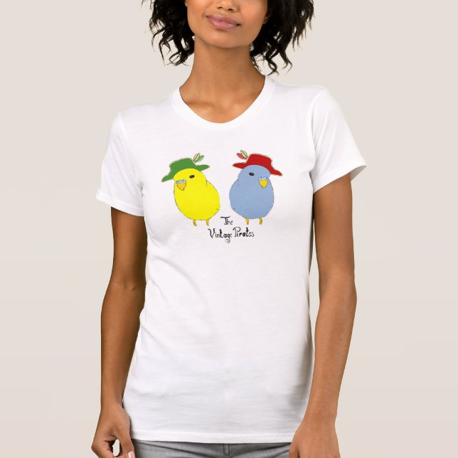 Vintage piratkopierar Tanktop Tee (Framsida)