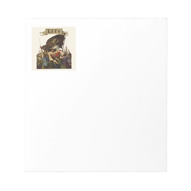 Vintage Piratliv Wyeth-illustration Anteckningsblock (Framsida)